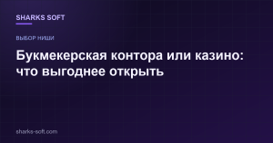 Букмекерская контора или казино: что выгоднее открыть