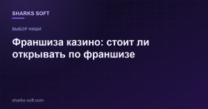 Франшиза казино: стоит ли открывать по франшизе